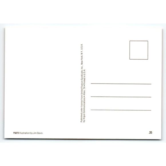 Vintage Garfield Postcard "I Need A Hug" Sad Expression Unused Old Stock 1978 - Picture 2 of 2